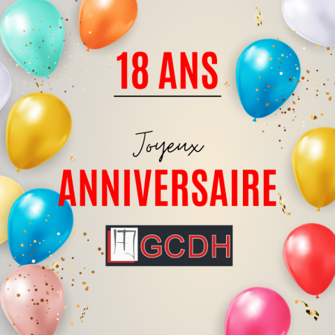 GCDH fête ses 18 ans !