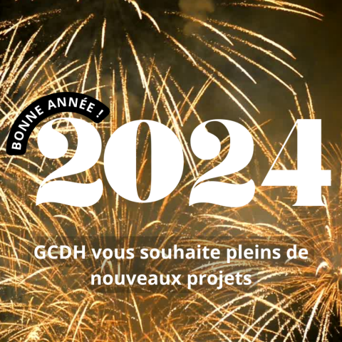 L'équipe GCDH vous adresse ses meilleurs vœux pour la nouvelle année à venir !