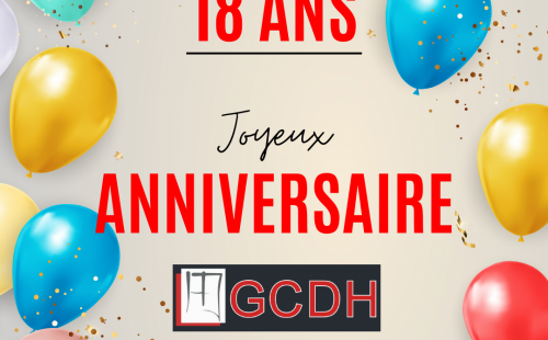 GCDH fête ses 18 ans !