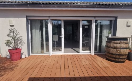 Installation de coulissants à translation à Estrablin