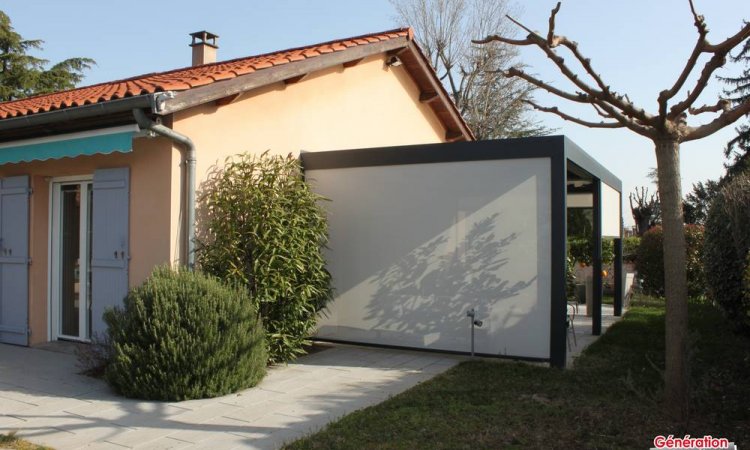 Pose de pergolas bioclimatiques STELLA à Saint-Symphorien-d'Ozon et sa région